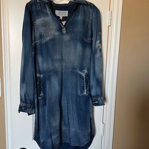 Ryan Michael Denim Tencel Dress - S
